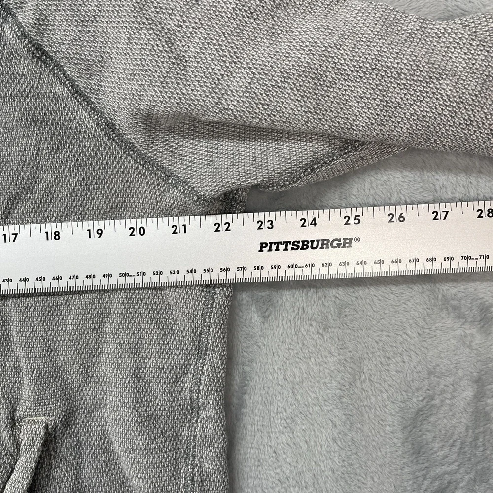 Tommy Bahama Sweatshirt Mens Medium Gray Long Sleeve Metal 1/4 Snap Pullover - Picture 3 of 7